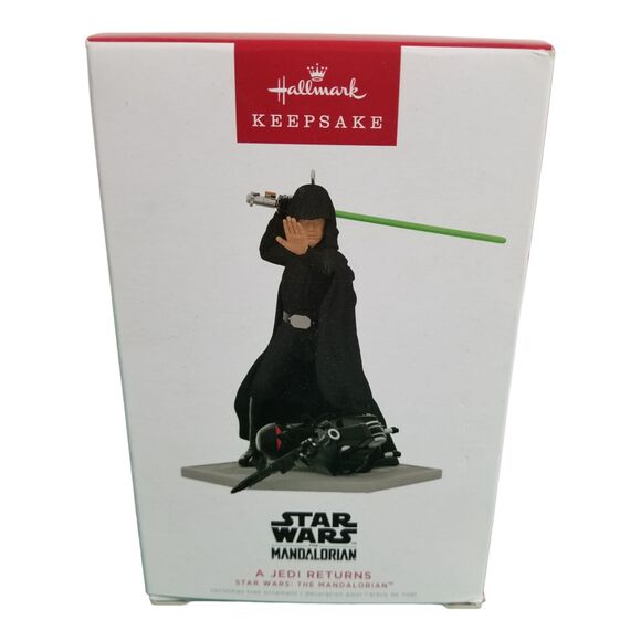 NEW Hallmark Keepsake Christmas Ornament Star Wars Mandalorian "A Jedi Returns" - Picture 1 of 9